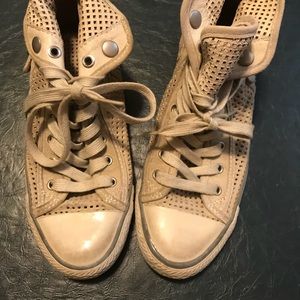 Ash distressed high top sneaker size 37.